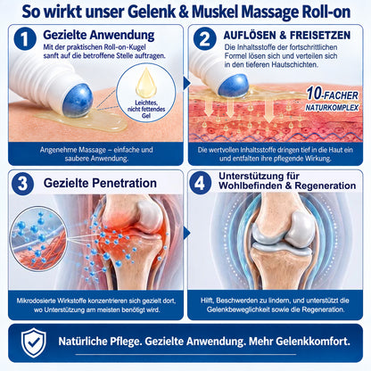🇩🇪 𝐃𝐑.𝐇𝐎𝐍𝐎𝐑® 💠 Massage Roll-On für Gelenke & Muskeln 🌿 – 10-facher Naturkomplex
